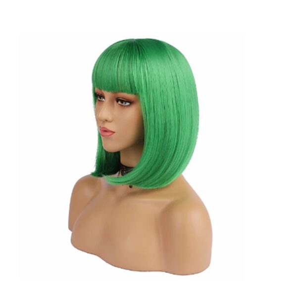 Perucas curta de cabelo sintético, Hairjoy, fibra resistente ao calor, branco puro, traje de festa - Image 26