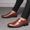 Sapatos masculino mocassim de couro preto,  de festa masculinos, moda casual, sapatos sociais, tamanho grande - Image 9