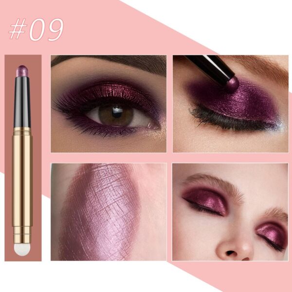 Sombra de olho Builtty Maquiagem-Matte Glitter Eyeshadow Palette Stick, preto, verde escuro, rosa, vermelho, azul,  Nude - Image 22