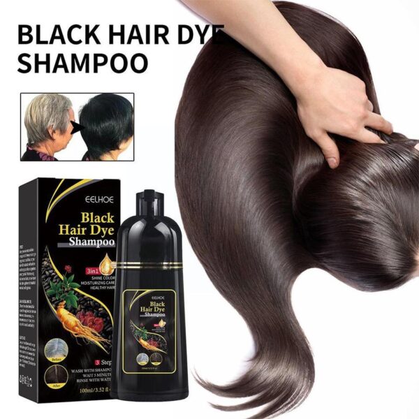 Shampoo unissex, branco para preto, instantâneo cabelo, cor shampoo reparação cabelo cinza botânico essência extrato, l5x2 - Image 7