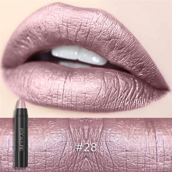Batom Mate impermeável, Focallure, batom de longa duração, Shimmer Metal, hidratante, maquiagem de lábios, cosméticos, 31 cores - Image 36