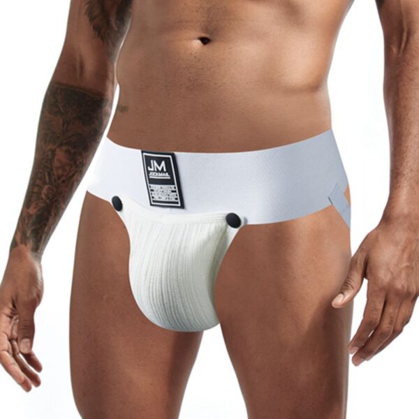 Cuecas masculina LGBTQ Jockstrap, respirável, JOCKMAIL, roupa interior sexy, bolsa de pênis removível, cuecas, tangas, cordas G, gay - Image 3