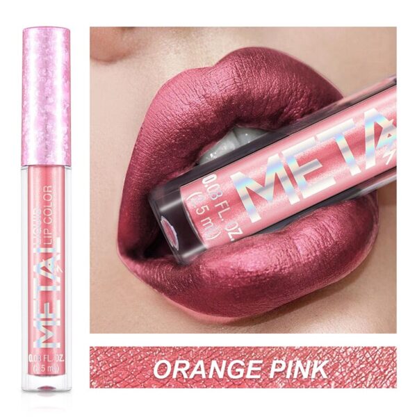 Batom brilho labial diamante perolado, batom líquido hidratante, impermeável, beleza, sexy, 18 cores - Image 4