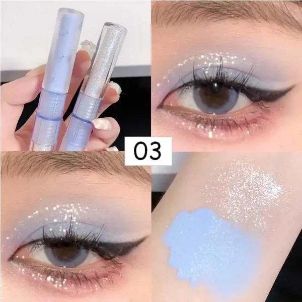 Sombras líquida, Gemini, série Shimmer, Glitter Diamond, Olhos Brilhantes, Cabeça Dupla, Ferramentas de Cosméticos, Maquiagem Coreana - Image 6