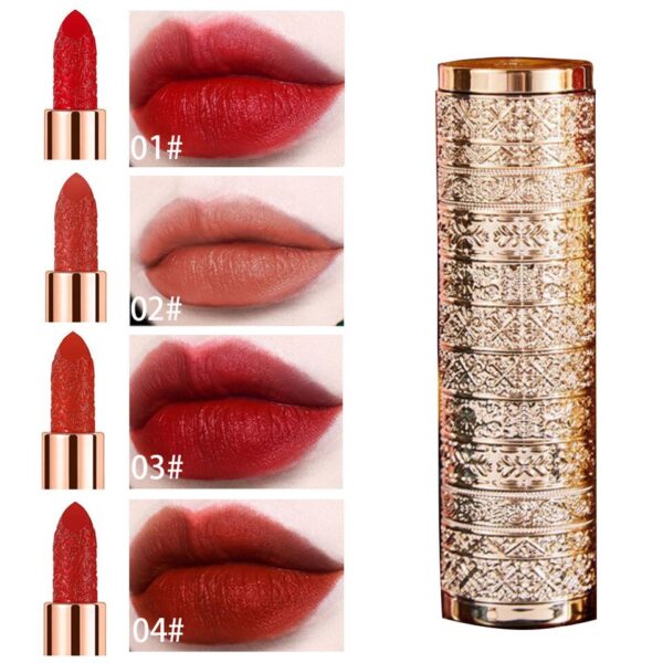Batom impermeável lip stick, Matte, Longa Duração Sexy Red Pink Velvet Nude, Lábios Cosméticos Maquiagem