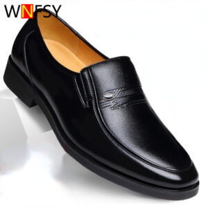 Sapatos masculino Mocassim, De Luxo, Deslizamento Respirável, Preto Plus Size 38-44