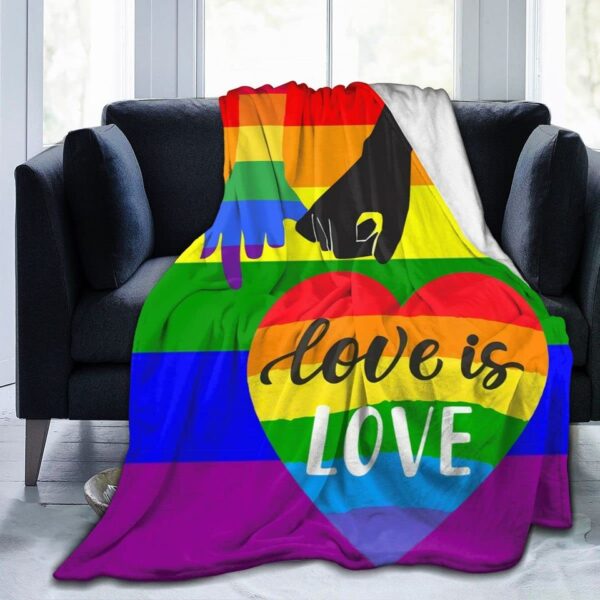 Cobertor de flanela LGBTQ, Orgulho arco-íris, Cobertores vintage para cama, Sofá, Leve, Macio, Cama Aconchegante, Quente. - Image 22