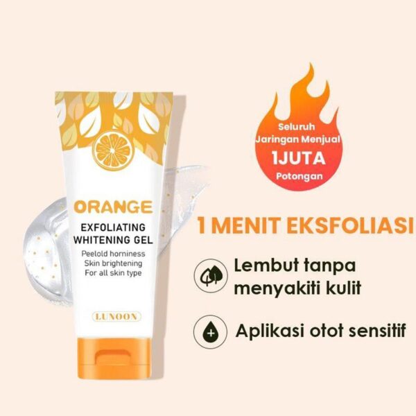 Gel esfoliante laranja, Removedor de ponto morto, Ilumine o peeling, Esfoliante reparador suave, Hidratante, Cuidados com a pele, coreano, 50g - Image 6
