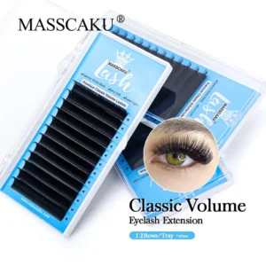 Cílios, extensões de cílios, individuais, MASSCAKU-Premade, volume russo, cílios clássicos, profissional, private label