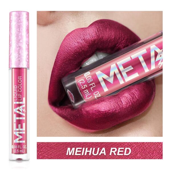 Batom brilho labial diamante perolado, batom líquido hidratante, impermeável, beleza, sexy, 18 cores - Image 13