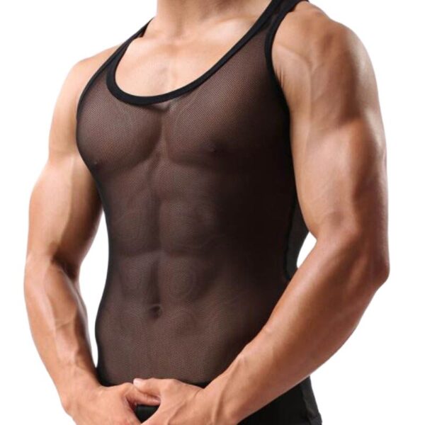 Camisetas masculina regata LGBTQ, T-shirt,  Undershirts Singlet Wrestling Sexy Malha Respirável Gay Corpo Hombre, Sólida - Image 5