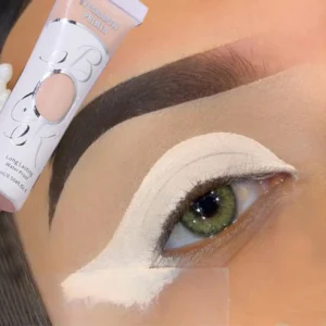Sombras Base para olhos, creme maquiagem Branco Dark Eye Shadow, Concealer Fácil de cor Base Maquiagem de longa duração Waterproof Matte Liquid Eyeshadow Primer