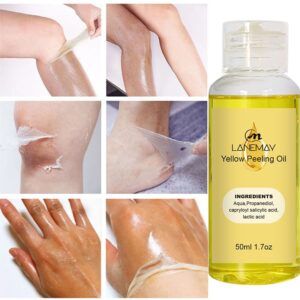 Óleo Amarelo Peeling Oil Branqueamento, esfoliante Dark Skin Spots Remover Dead Skin Lighten Melanin Scrub Hidratação Body Skin Care