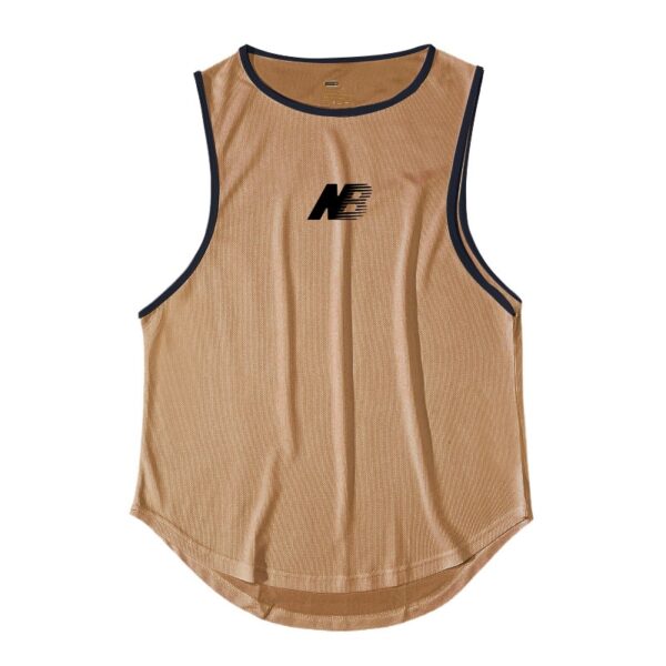 Camisetas regata masculina Men's Gym Fitness Training, verão, secagem rápida, Silm Fit, Bodybuilding - Image 5