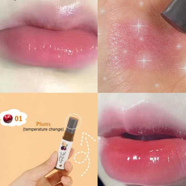 Batom Frutado Hidratante Lip Gloss, Nutrição Natural, Mudança De Temperatura Cor, Maquiagem, Cosméticos, Cuidados Com A Pele - Image 6