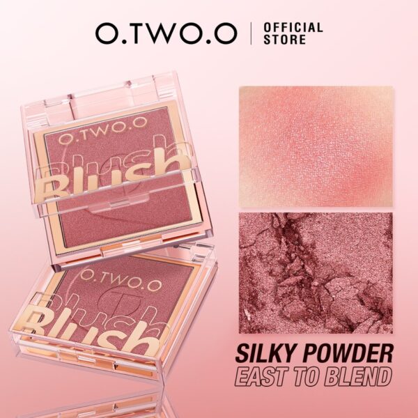 Blush Pó-O.TW O.O-Paleta Matte, Brilho Natural, Misturas de Longa Duração, Rosa Pêssego, Face Cheek,  6 Cores - Image 8