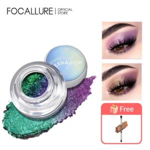 Sombras líquida 24 cores, Focallure, duradouro, impermeável, perolado, brilho, maquiagem, cosméticos