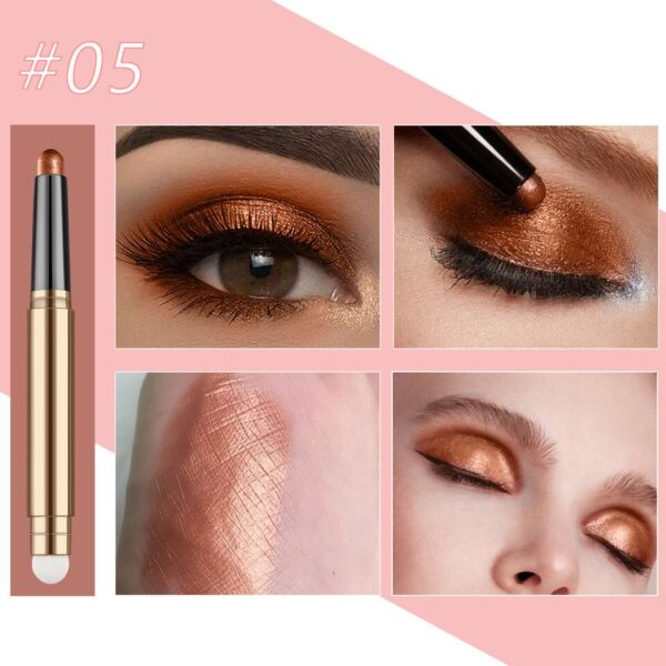 Sombra de olho Builtty Maquiagem-Matte Glitter Eyeshadow Palette Stick, preto, verde escuro, rosa, vermelho, azul,  Nude - Image 12