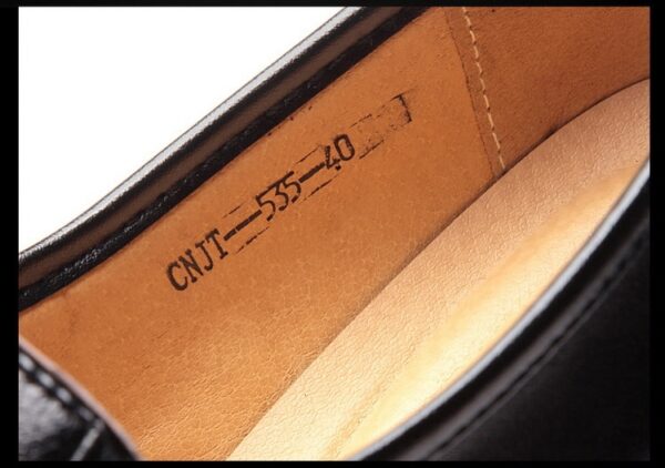Sapatos masculino Mocassim, De Luxo, Deslizamento Respirável, Preto Plus Size 38-44 - Image 7