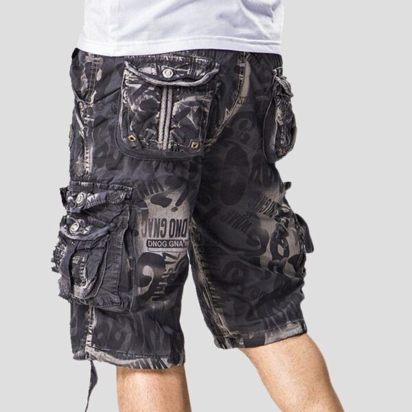 Bermudas masculina em algodão, Caminhadas Camuflagem, Carga Camo Combate, Calças Curtas Homme Designer 2023 Moda Strech Luxo Baggy