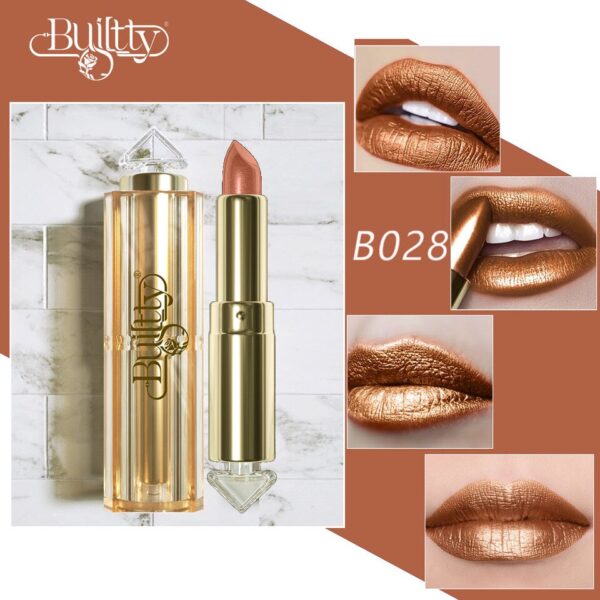 Batom Brilhante Matte, Batom Flip Glitter, Impermeável, Kissproof, Rosa Nu, Laranja, 12 cores, Coréia - Image 9