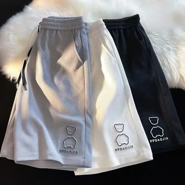 Shorts masculino, Bear Logo, Running Shorts, Y2K Streetwear, calças de ginástica, roupas masculinas, verão - Image 3