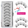 Cílios magnéticos, LEKOFO,  Natural Mink Eye Lashes, 5 Cílios Magnéticos, 4 Pares Ímãs, Faux Lashes Pinças, 8Pcs - Image 10