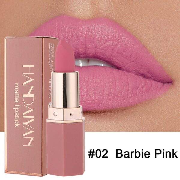 Batom Matte HANDAIYAN 6 Cores, Lip Gloss LippenstiftTinted Bálsamo 24 Horas Impermeável. - Image 3