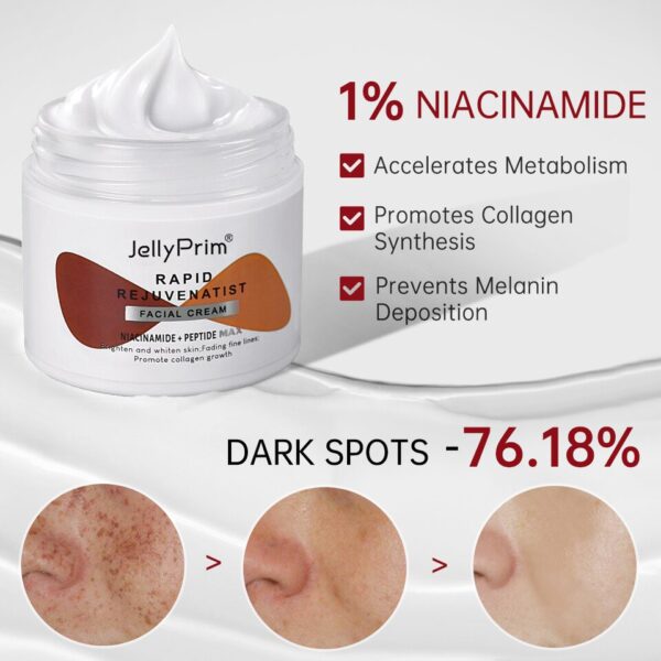 Creme facial clareador nicotinamida, removedor de pigmentos, cremes clareadores, hidratantes, produtos para cuidados com a pele, manchas escuras - Image 7
