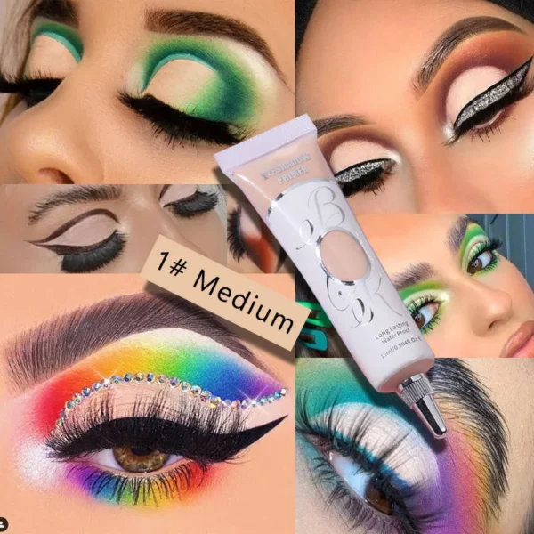 Sombras Base para olhos, creme maquiagem Branco Dark Eye Shadow, Concealer Fácil de cor Base Maquiagem de longa duração Waterproof Matte Liquid Eyeshadow Primer - Image 5