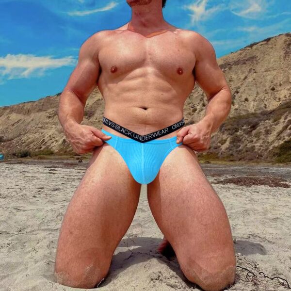 Cuecas masculina Jockstrap Gay, tanga sexy, roupa interior biquini tangas e g cordas sissy - Image 3