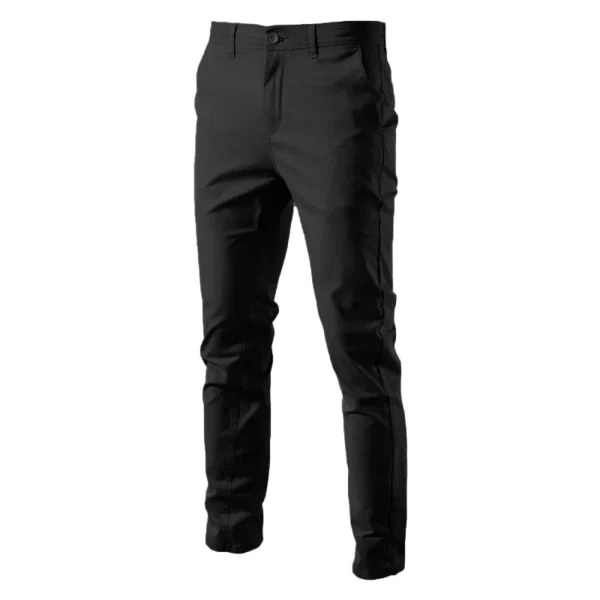 Calças masculina algodão casual, AIOPESON, Cor sólida Ajuste fino, Nova Primavera Outono Alta qualidade Calças executivas clássicas masculinas - Image 7