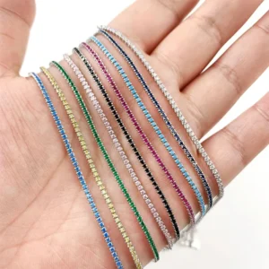 Pulseiras feminina, 925 prata esterlina, Queenme, Pulseiras de Mão Original, Puro Zircão, Joias Finas, atacado