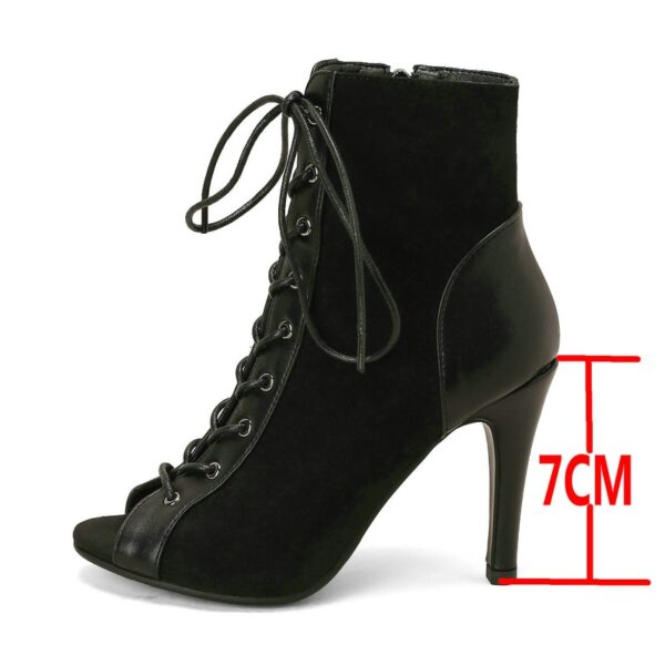 Sapatos feminino de Verão de Alta Qualidade, Sexy Salto Alto, Dedo Aberto, Zíper, Conforto Senhoras, Indoor Jazz, Dança, Nova Moda Nobre, 47 - Image 13