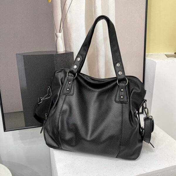 Bolsas feminina grande capacidade, Hobo, sacos de ombro grande stylsih tote, de couro macio hobos, shopper saco - Image 7