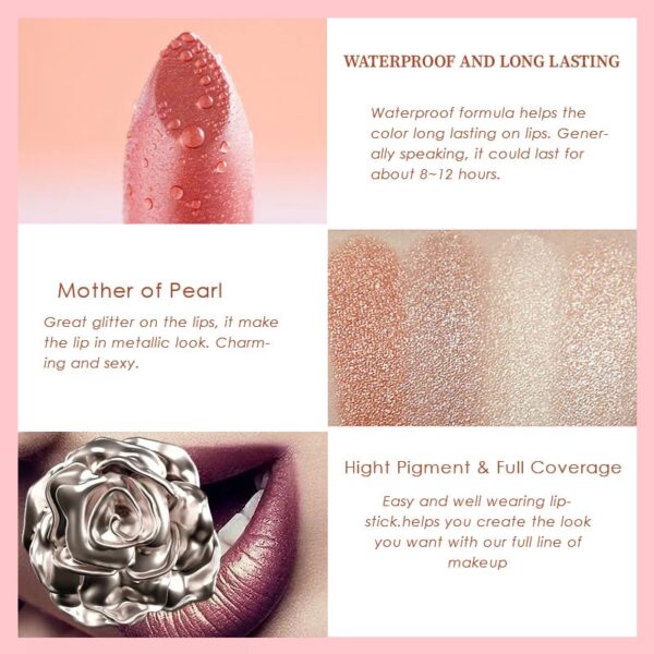 Batom Brilhante Matte, Batom Flip Glitter, Impermeável, Kissproof, Rosa Nu, Laranja, 12 cores, Coréia - Image 14