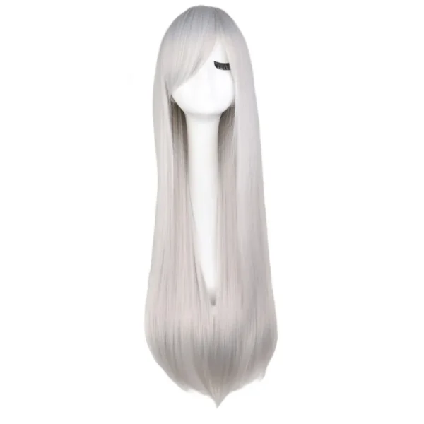 Perucas longa reta, cosplay, Qqxcaiw, traje festa preto vermelho ombre resistente ao calor perucas de cabelo sintético - Image 10