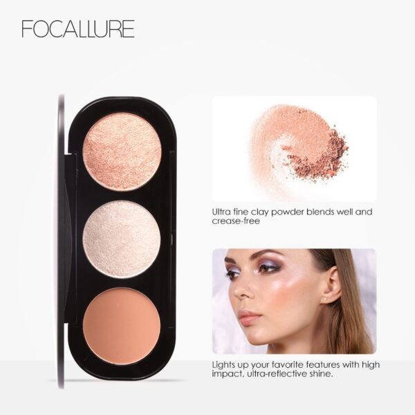 Blush pigmento, Focallure-Paleta De Péssego Maquiagem, Nutrição Mineral, Tonalidade De Bochecha, Contorno De Rosto, Blush Em Pó, Creme, 5 Cores - Image 9
