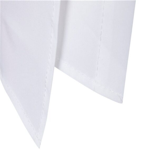 Camisas masculina em algodão manga longa verão novo falso duas peças dupla placket seção fina não-ferro cor sólida, mistura lapela. - Image 8