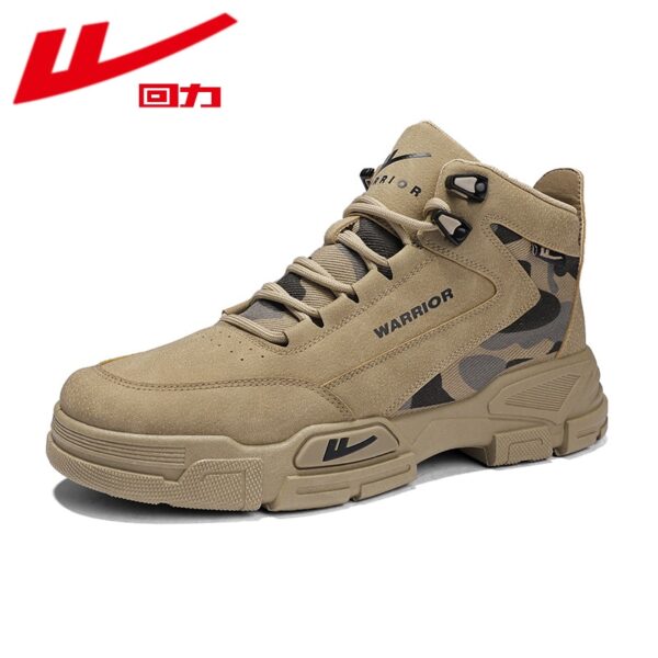 Tênis masculino Warrior 2023 Classic Vintage Lace-up, High Heels Sneakers,  Autumn Winter Martin Boots Platform Couple Work Shoes - Image 7