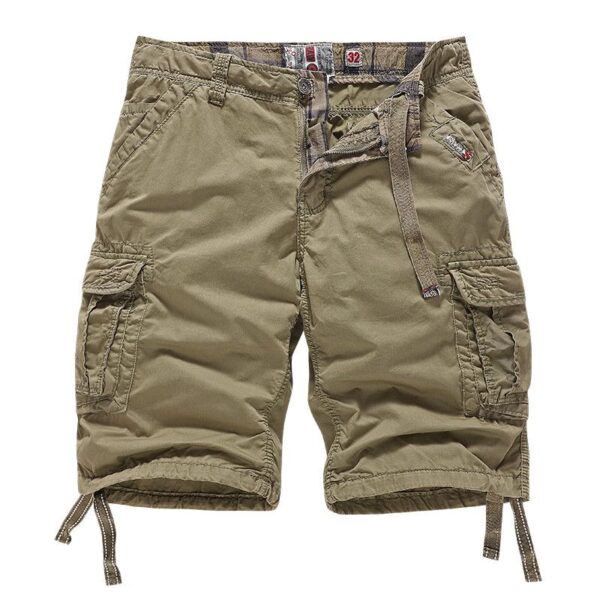 Bermudas masculina em algodão, Caminhadas Camuflagem, Carga Camo Combate, Calças Curtas Homme Designer 2023 Moda Strech Luxo Baggy - Image 9