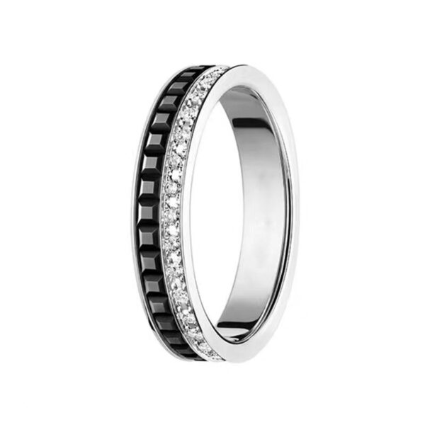 Anéis unissex, de engrenagem rotativa, 925 Sterling Silver, Jóias Premium Europeu, Casais Moda, Marca de Luxo, Presente - Image 4