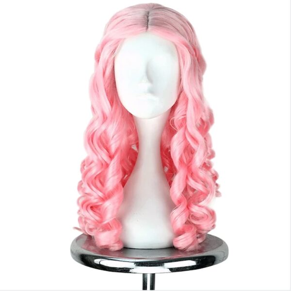 Perucas cabelo sintético, HAIRJOY Daenerys Targaryen, Prata Longo Trançado Traje Cosplay Rainha Lolita. - Image 2