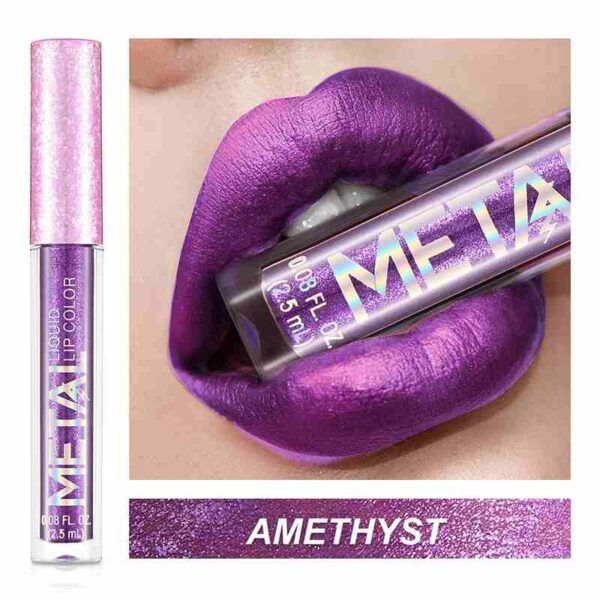 Batom brilho labial diamante perolado, batom líquido hidratante, impermeável, beleza, sexy, 18 cores - Image 6