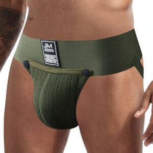 Cuecas masculina LGBTQ Jockstrap, respirável, JOCKMAIL, roupa interior sexy, bolsa de pênis removível, cuecas, tangas, cordas G, gay