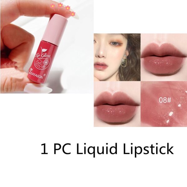 Batom líquido fosco de veludo, nude, maquiagem à prova d água, longa duração, vermelho brilho labial sexy glaze - Image 41