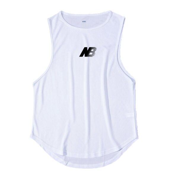 Camisetas regata masculina Men's Gym Fitness Training, verão, secagem rápida, Silm Fit, Bodybuilding - Image 10