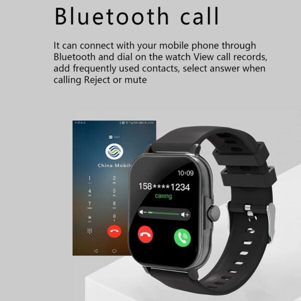 Relógio de pulso, inteligente, H15 Bluetooth, Carregamento Sem Fio, Pulseira, Freqüência Cardíaca, Fitness, Telefones Celulares, Ao Ar Livre, Esporte - Image 7