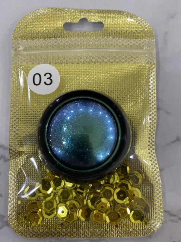 Sombras em pó monocromática camaleão, brilho metálico, paleta de sombra, pigmento radiante, maquiagem olhos brilhantes, cosméticos - Image 8