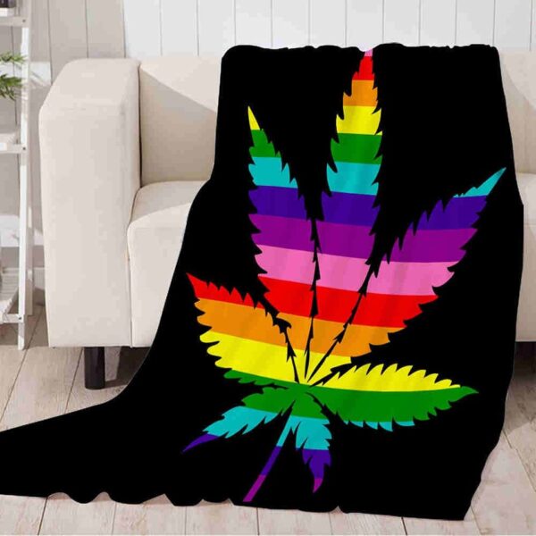 Cobertor de flanela LGBTQ, Orgulho arco-íris, Cobertores vintage para cama, Sofá, Leve, Macio, Cama Aconchegante, Quente. - Image 8